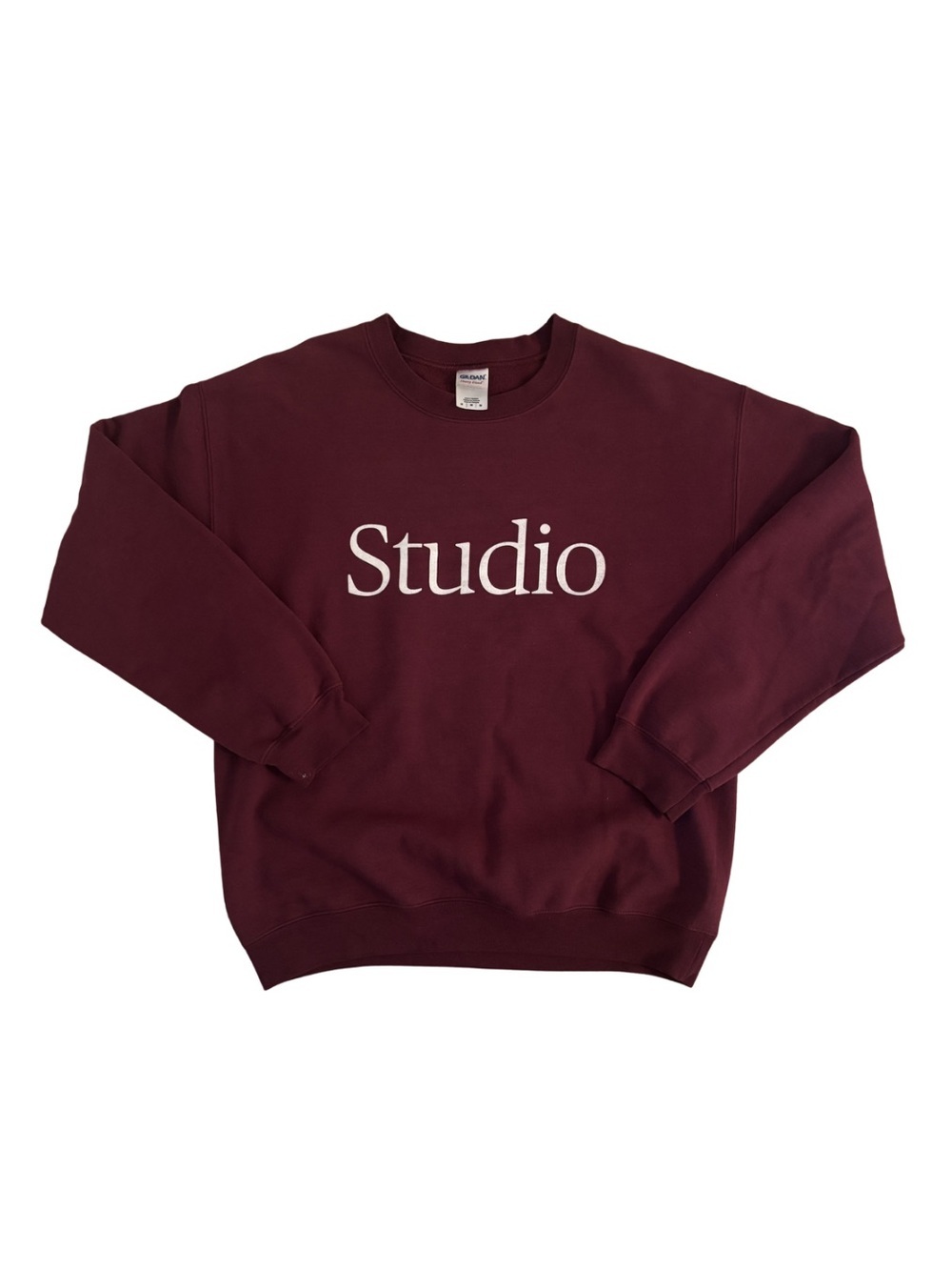 Vintage “Studio” Crewneck Sweatshirt - Burgundy